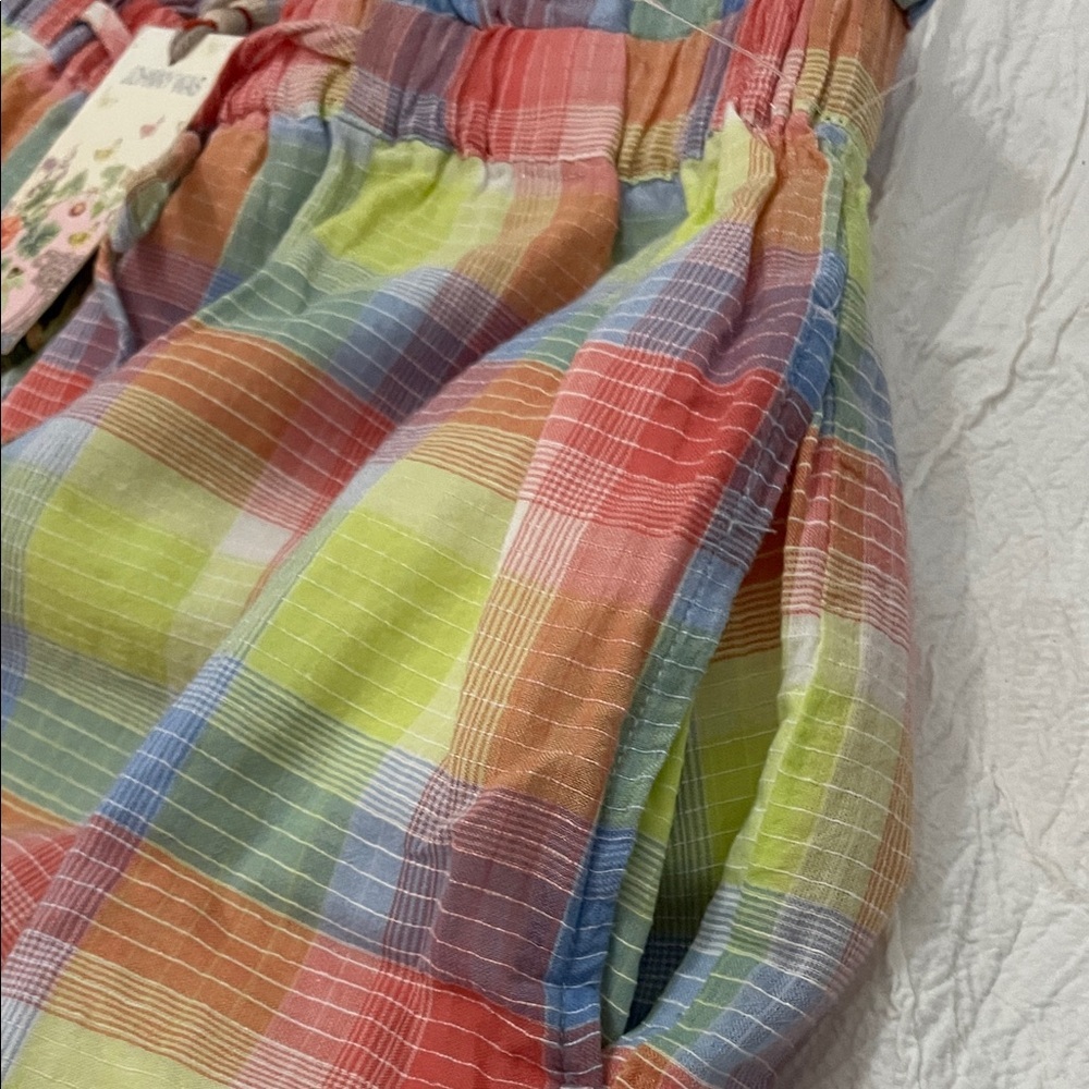 Johnny Was Workshop Delacey Paperbag Plaid Women's Shorts Small NWT Retail $108 - Picture 10 of 12